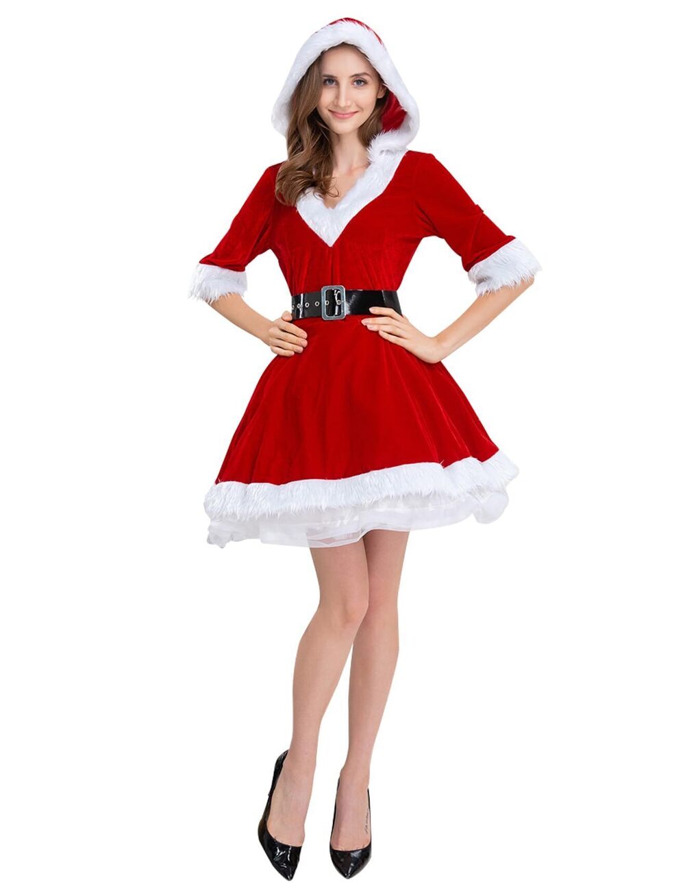 1598 3PCS Mommy and Me Dresses Matching Outfits Christmas Xmas Mrs. Santa